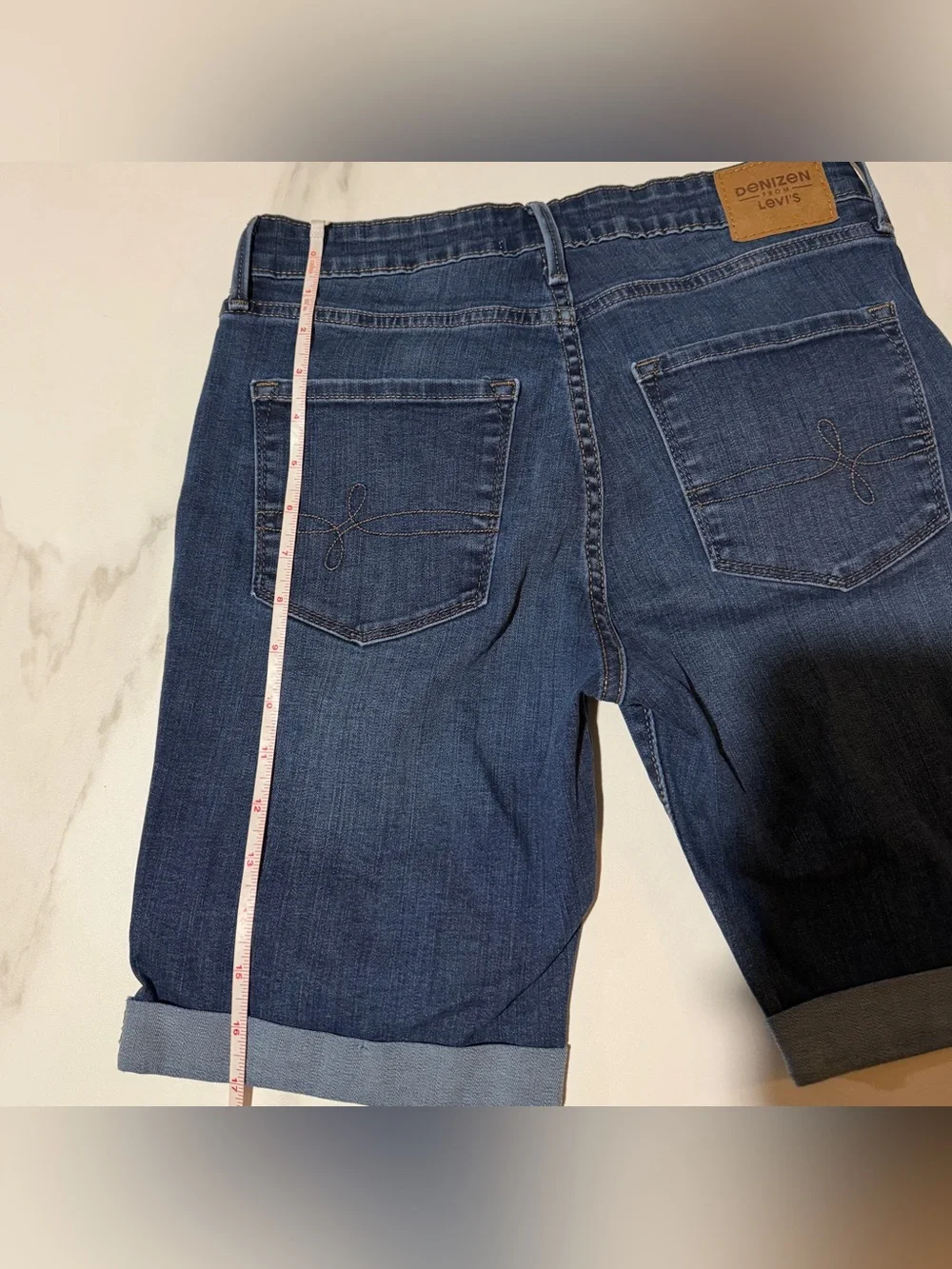 Denizen from Levi's Indigo Blue Denim Bermuda Shorts